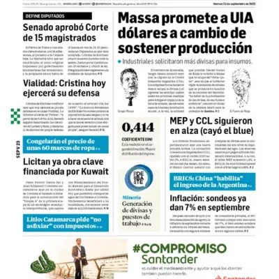 Periódico  “Ámbito financiero” – Argentina